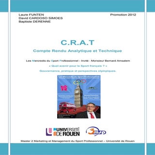 CRAT Quel avenir pour le sport fran...