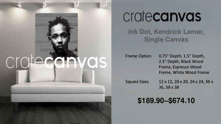 KENDRICK LAMAR CANVAS FRAME
