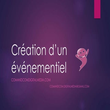 Création d’un événementiel