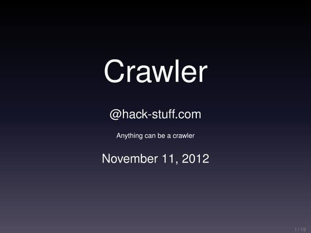 Crawler