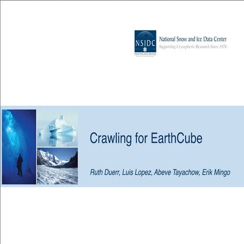 AHM 2014: Crawling for EarthCube
