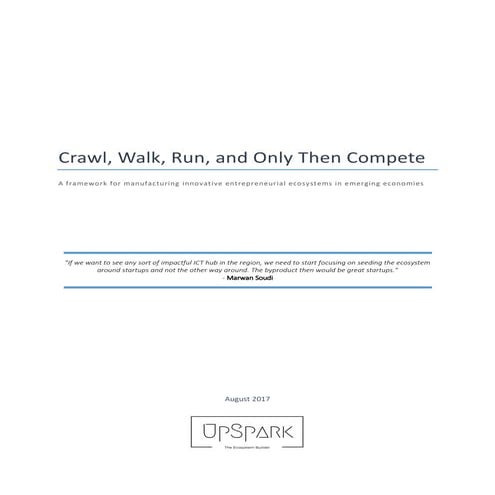 Crawl, walk, run, and only then compete - v5.0