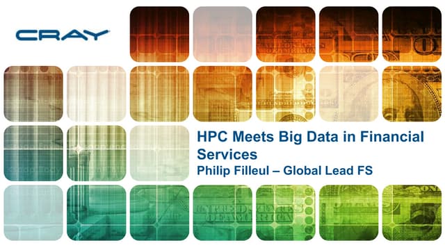 Bitkom Cray presentation - on HPC affecting big data analytics in FS