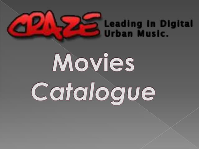 Craze Movies Catalogue Slidewhow