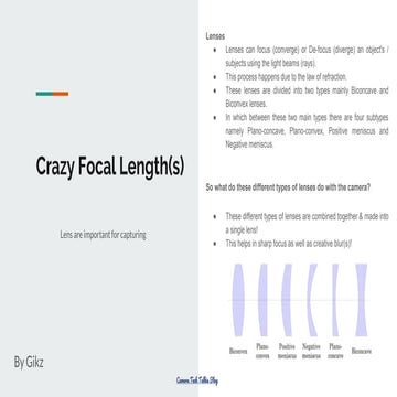 Crazy focal length(s)