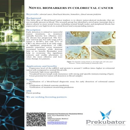 Crc biomarkers prekubator tto