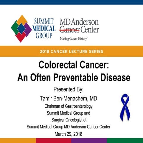 CRC Community Lecture 3/29/2018