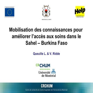 Mobilisation des connaissances au B...