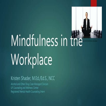 Mindfulness in the Workplace 