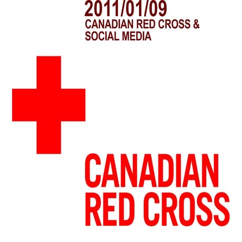Canadian Red Cross and Social Media