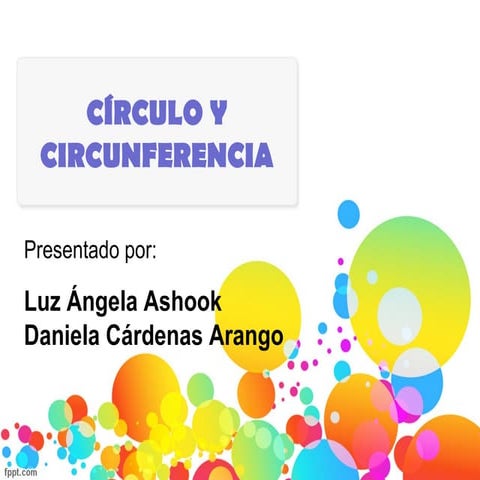 Círculo y circunferencia