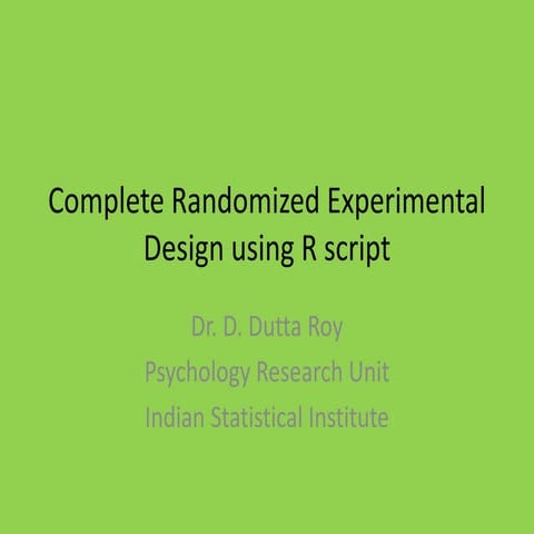 Crd with r script