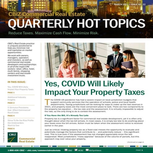 CBIZ Commercial Real Estate Newsletter | PDF