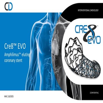 Advanced Polymer-Free Amphilimus Eluting Coronary Stent: Cre8 EVO ...