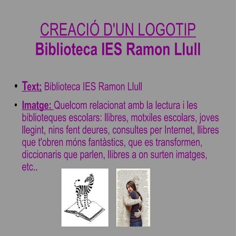 Creació d'un logotip | PPT