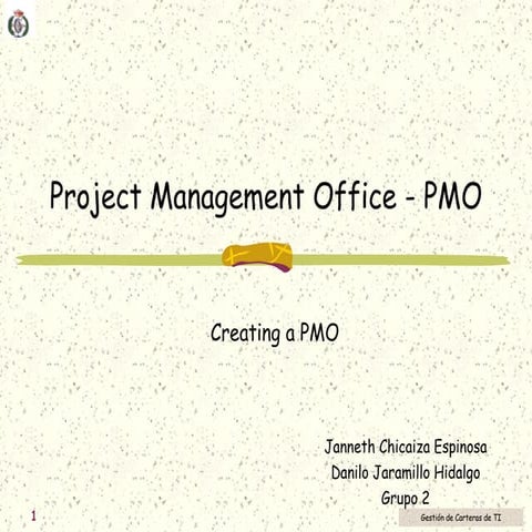 Creación de una Oficina de Proyectos