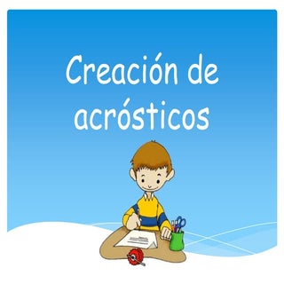 Creación de acrósticos