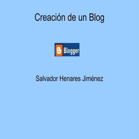 Creación de blog