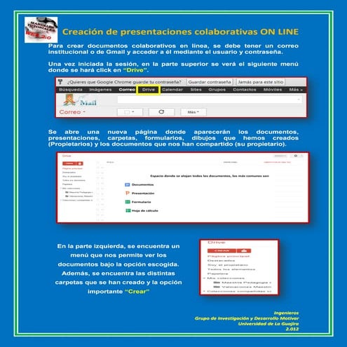 Creación de presentaciones   Google drive