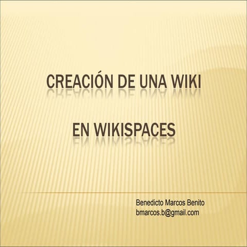 CreacióN De Una Wiki