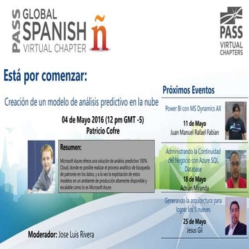 Creación de un modelo de análisis predictivo en la nube