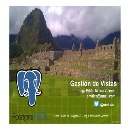 Creación de Vistas - PostgreSQL