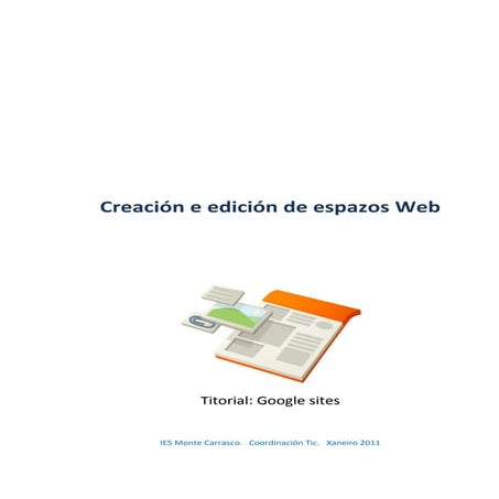 Creación e edición de espazos web