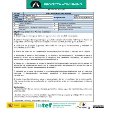 Creación final del proyecto "Mi ciudad es tu ciudad"