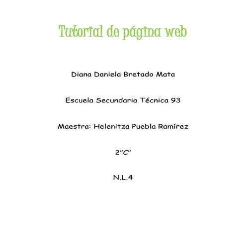 Creacion de pagina web