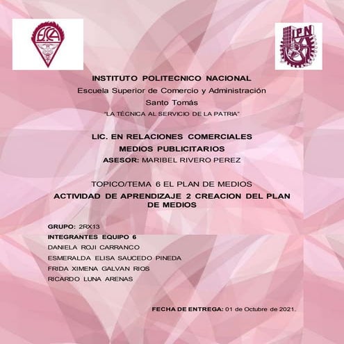 Creacion de plan de medios empresa zara equpo 6