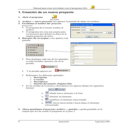 Creacion de proyectos