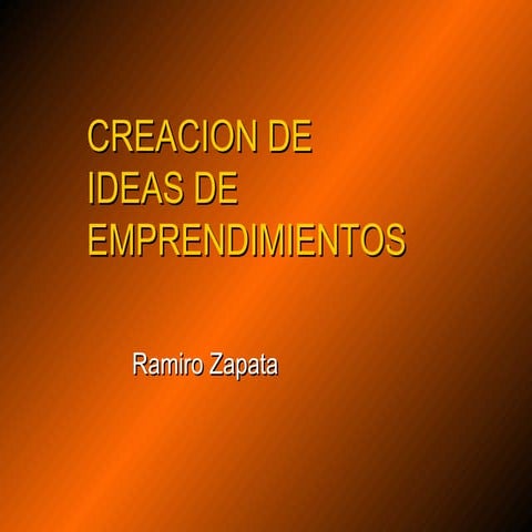 Creacion de una idea de emprendimiento