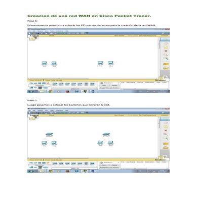 Creacion de una red wan en cisco packet tracer