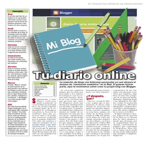 Creacion de un blog