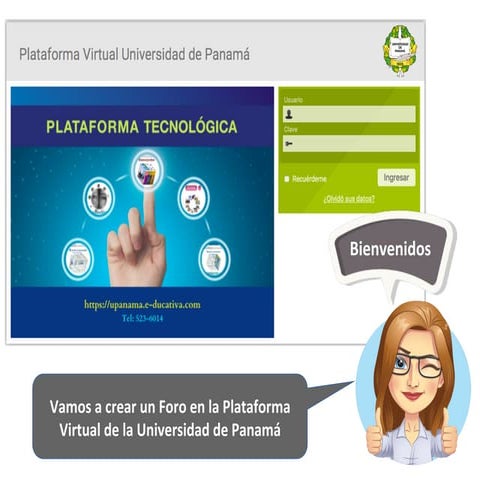 Creación de un foro en la Plataforma E-ducativa del CVUP