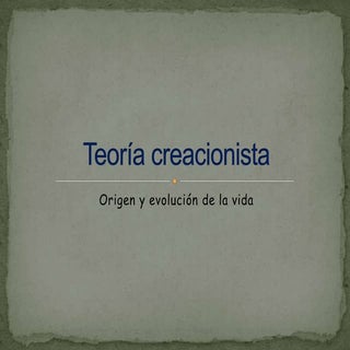 Creacionismo presentacion power point