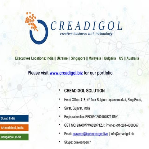 Creadigol Solution, Creative Business with Technologies