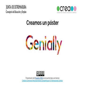 Creamos un póster en genially