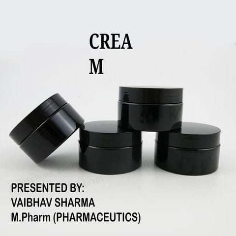 CREAM FORMULATION IN PHARMACEUTICALS  INDUSTRY