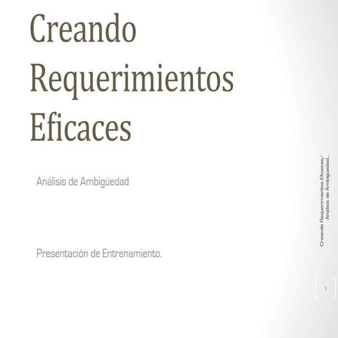 Creando requerimientos eficaces