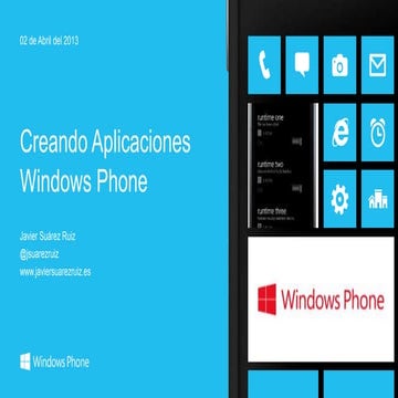 Creando aplicaciones windows phone