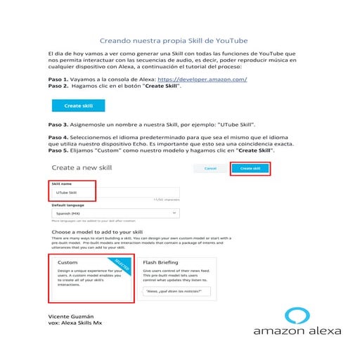 Creando nuestra propia Skill de YouTube
