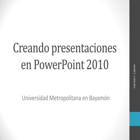 Taller PowerPoint 2010