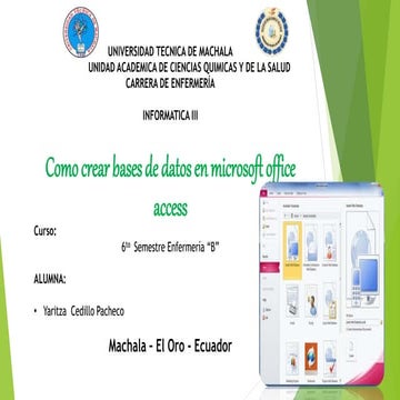 Access como crear una base de datos para tu empresa | DOCX