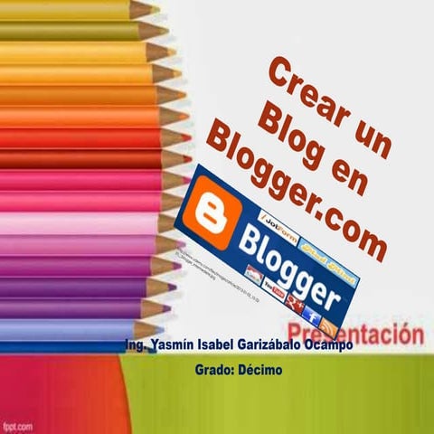 Crear blog en blogger