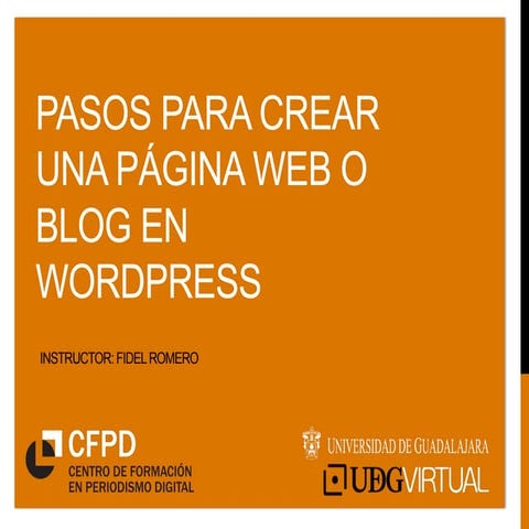 Crear blog en wordpress
