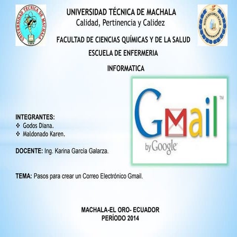 Tutorial para crear un correo de gmail | PPTX