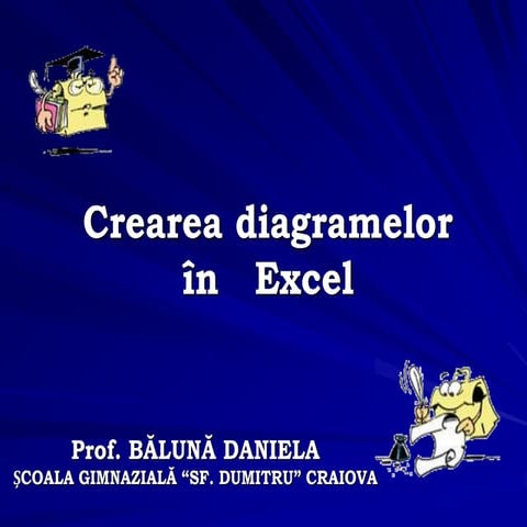 Crearea diagramelor in Excel