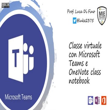 Creare una classe virtuale con Teams e OneNote Class Notebook