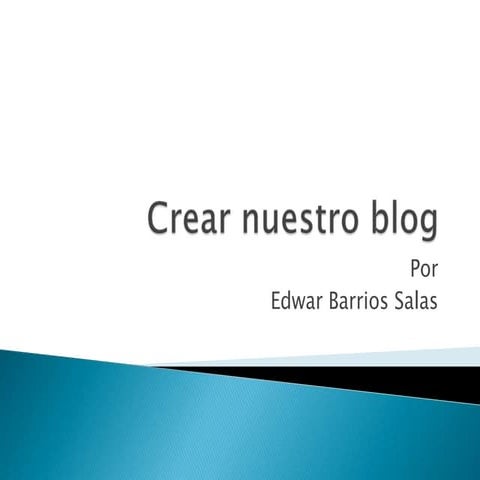 Crear nuestro blog